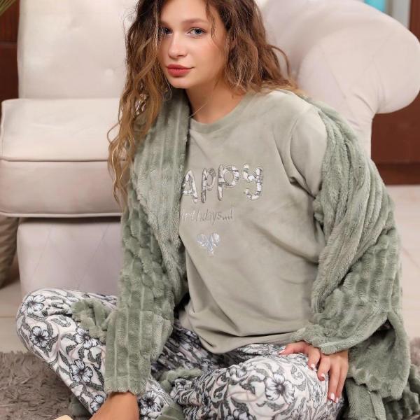 Mint green 3 pieces pyjama set