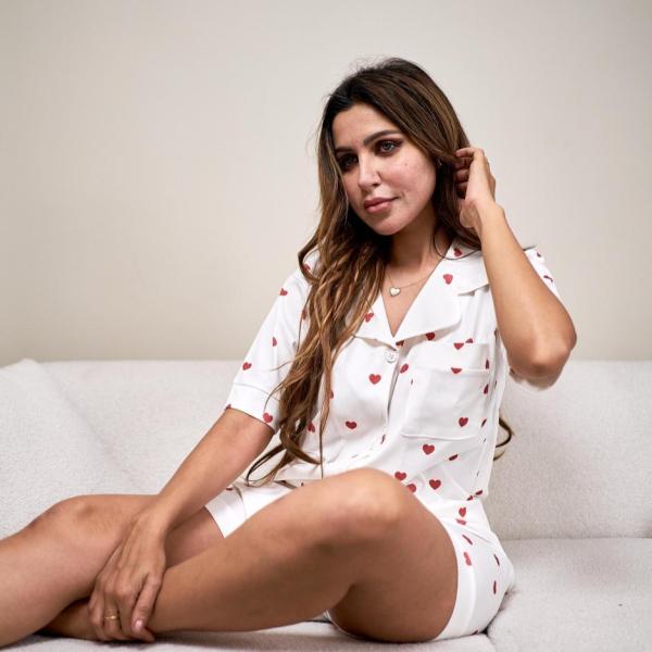 Heart shaped short pyjama