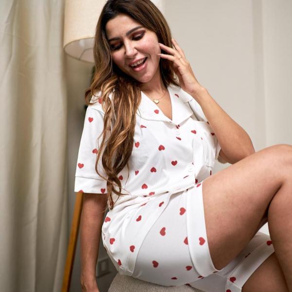 Heart shaped short pyjama