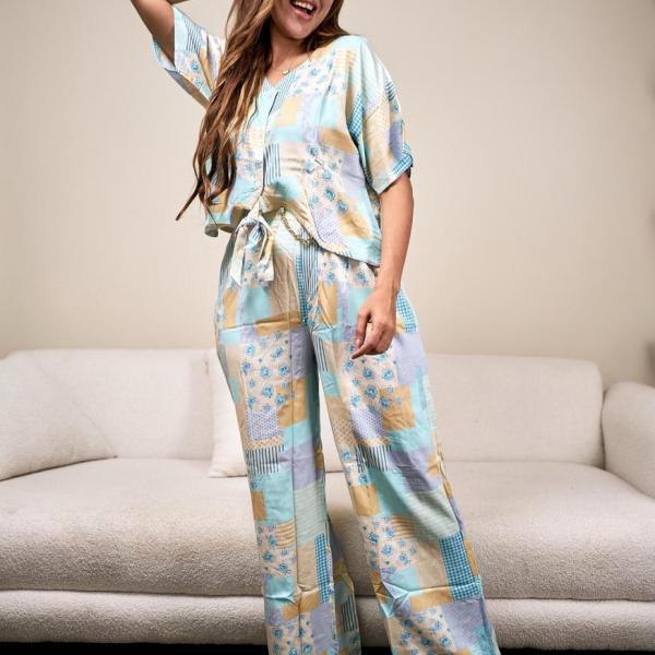 Colour twist breezy & bright pyjama