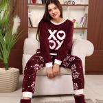 Marroon pyjama cozy & chic