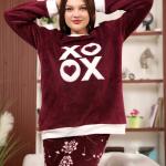 Marroon pyjama cozy & chic