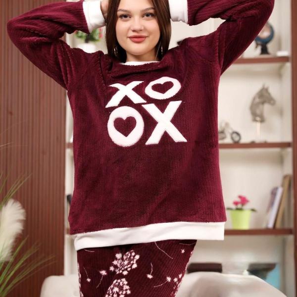 Marroon pyjama cozy & chic