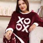 Marroon pyjama cozy & chic