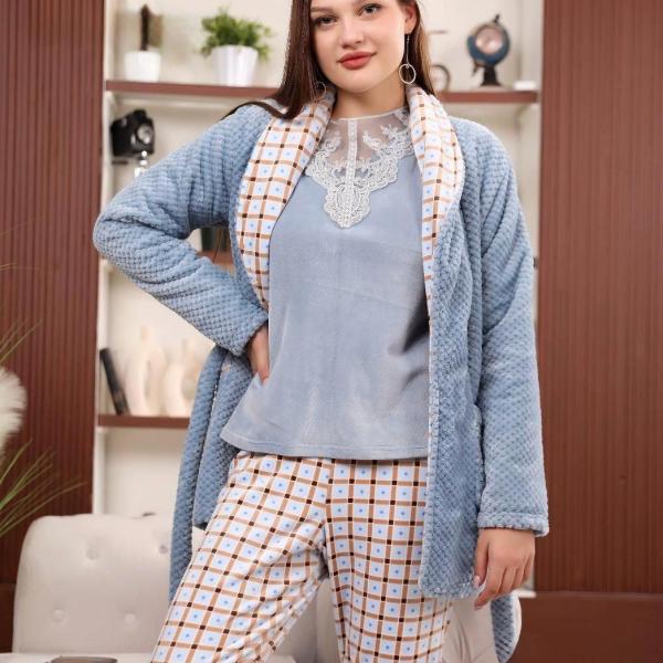 Baby blue 3 pieces pyjama
