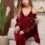 Hot red 3 pieces pyjama